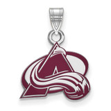 Image of Sterling Silver NHL LogoArt Colorado Avalanche Small Enamel Pendant