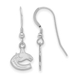 Image of Sterling Silver NHL LogoArt Vancouver Canucks XS Dangle Earrings Wire