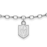 Image of Sterling Silver NHL LogoArt Vegas Golden Knights Anklet