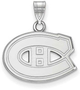 Image of Sterling Silver NHL Montreal Canadiens Small Pendant by LogoArt