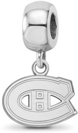 Image of Sterling Silver NHL Montreal Canadiens X-Small Dangle Bead Charm by LogoArt