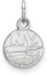 Image of Sterling Silver NHL New York Islanders X-Small Pendant by LogoArt