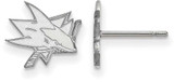 Image of Sterling Silver NHL San Jose Sharks X-Small Post Earrings by LogoArt