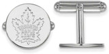 Image of Sterling Silver NHL Toronto Maple Leafs Cuff Links by LogoArt