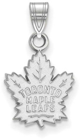 Image of Sterling Silver NHL Toronto Maple Leafs Small Pendant by LogoArt