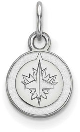Image of Sterling Silver NHL Winnipeg Jets X-Small Pendant by LogoArt