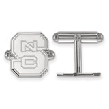 Sterling Silver North Carolina State University Cuff Links by LogoArt (SS012NCS)