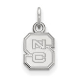 Sterling Silver North Carolina State University X-Small Pendant LogoArt SS001NCS
