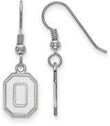 Image of Sterling Silver Ohio State University Small Dangle Earrings by LogoArt SS050OSU