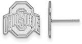 Image of Sterling Silver Ohio State University Small Post Earrings by LogoArt (SS009OSU)