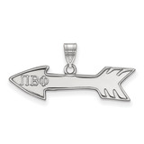 Sterling Silver Pi Beta Phi Small Pendant by LogoArt (SS035PBP)