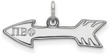 Image of Sterling Silver Pi Beta Phi X-Small Pendant by LogoArt (SS034PBP)