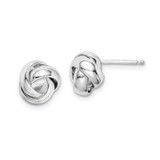 Image of Sterling Silver Polished 9mm Love Knot Post Earrings