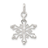 Image of Sterling Silver Polished Snowflake Charm