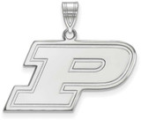 Image of Sterling Silver Purdue Medium Pendant by LogoArt (SS003PU)