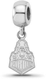 Image of Sterling Silver Purdue Small Dangle Bead by LogoArt (SS062PU)