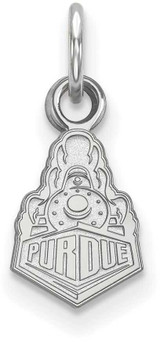 Image of Sterling Silver Purdue X-Small Pendant by LogoArt (SS036PU)