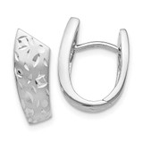 Image of 15mm Sterling Silver Radiant Essence Shiny-Cut Earrings