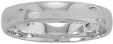 Image of Sterling Silver Rhodium-plated 4mm Band
