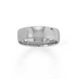 Image of Sterling Silver Rhodium-plated 6mm Band