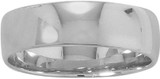 Image of Sterling Silver Rhodium-plated 6mm Band