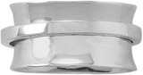 Image of Sterling Silver Rhodium-plated Polished Spin Ring