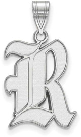Image of Sterling Silver Rice University Large Pendant by LogoArt (SS002WMR)
