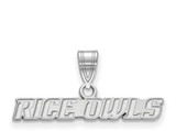 Image of Sterling Silver Rice University Medium Crest Pendant by LogoArt