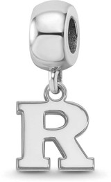 Image of Sterling Silver Rutgers X-Small Dangle Bead Charm by LogoArt
