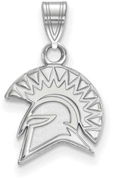 Image of Sterling Silver San Jose State University Small Pendant by LogoArt (SS001SJS)