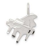 Image of Sterling Silver Shiny-Cut Grand Piano Pendant