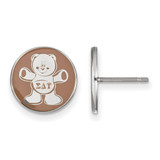 Sterling Silver Sigma Delta Tau Enamel Post Earrings by LogoArt (SS046SDT)