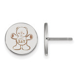 Sterling Silver Sigma Delta Tau Enamel Post Earrings by LogoArt (SS047SDT)