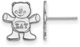 Image of Sterling Silver Sigma Delta Tau X-Small Post Earrings by LogoArt (SS038SDT)