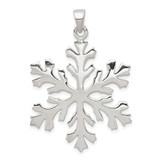 Image of Sterling Silver Snowflake Pendant QC4754