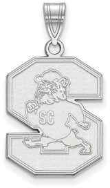 Image of Sterling Silver South Carolina State University Large Pendant by LogoArt