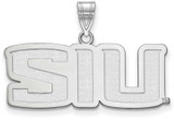 Image of Sterling Silver Southern Illinois University Medium Pendant by LogoArt SS003SIU