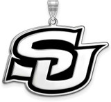 Image of Sterling Silver Southern University XL Enamel Pendant by LogoArt