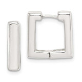 Image of 14mm Sterling Silver Square Hoop Earrings QE3446