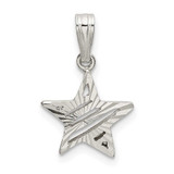 Image of Sterling Silver Star Pendant QC9754