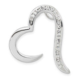 Image of Sterling Silver Stellux Crystal Heart Pendant QP1411