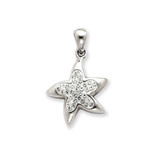Image of Sterling Silver Stellux Crystal Star Pendant