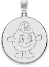 Image of Sterling Silver Syracuse University XL Disc Pendant by LogoArt (SS046SYU)