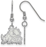 Image of Sterling Silver Texas Christian University Small Dangle Earrings by LogoArt