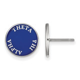 Sterling Silver Theta Phi Alpha Enamel Post Earrings by LogoArt (SS019TPA)