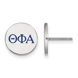 Sterling Silver Theta Phi Alpha Enamel Post Earrings by LogoArt (SS032TPA)