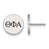Sterling Silver Theta Phi Alpha Enamel Post Earrings by LogoArt (SS033TPA)