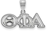 Image of Sterling Silver Theta Phi Alpha Medium Pendant by LogoArt (SS003TPA)