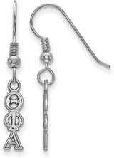 Image of Sterling Silver Theta Phi Alpha Small Dangle Earrings by LogoArt