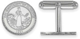 Image of Sterling Silver University of Alabama Crest Cuff Links by LogoArt